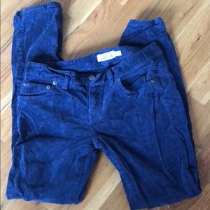 Vineyard Vines navy cordoroy skinny pants